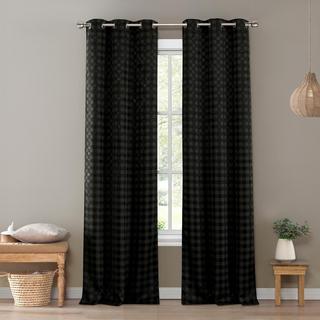 Brittany Blackout Grommet Curtain Panel, Set of 2