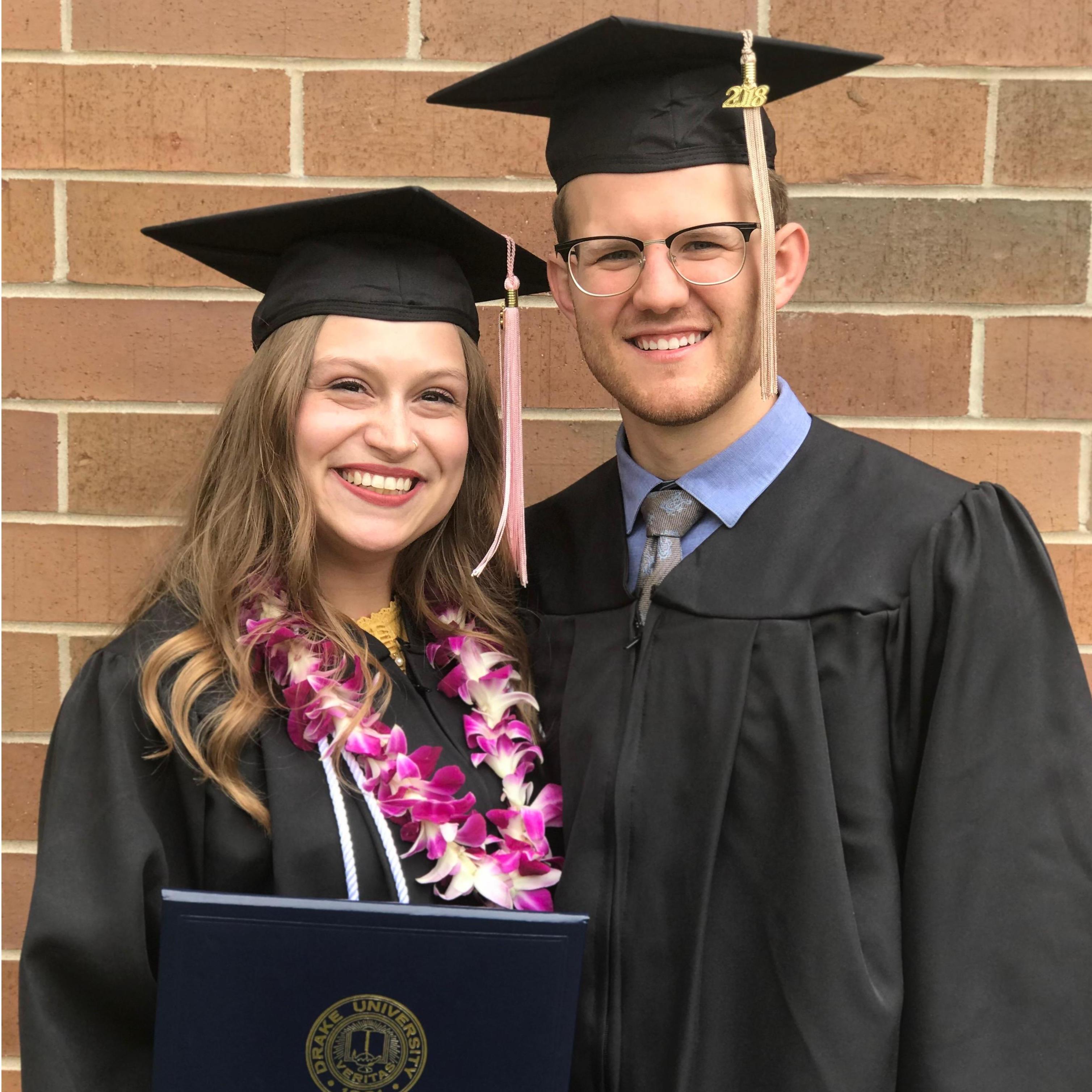 Alec & Sami Graduate from Drake University, May 2018