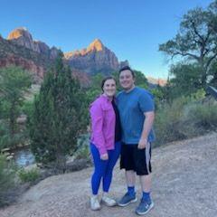 Photo op during our e-bike tour in Zion