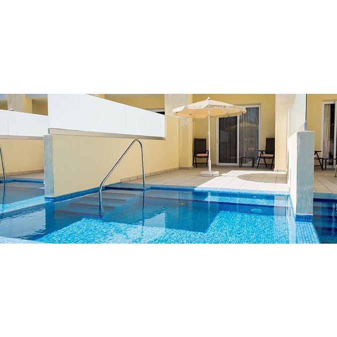 Some suites have personal swim-out pools