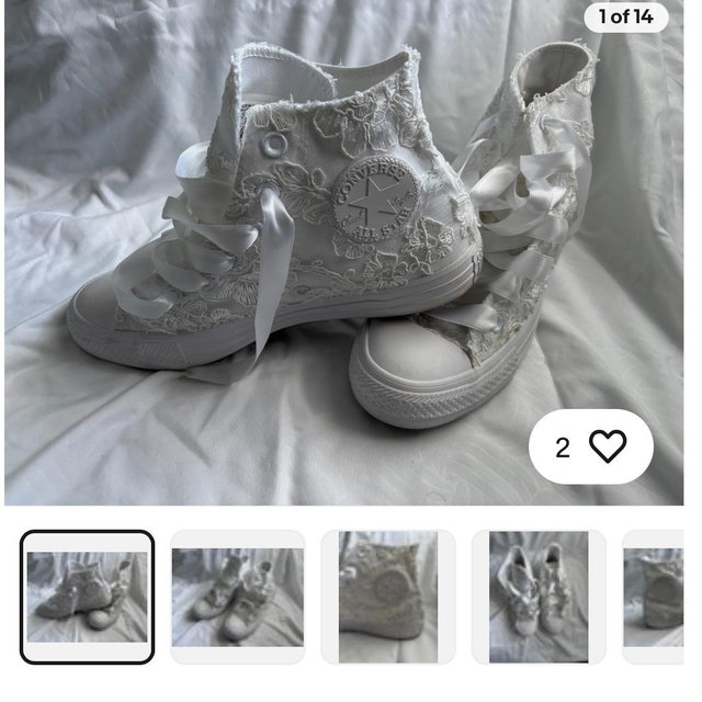 Converse Chuck Taylor All Star Classic Men's 6 Women's 8 White/ Orange 1U646F for sale online | eBay