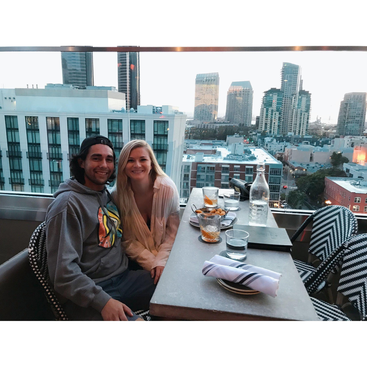 One of our first dates together in Downtown San Diego🥃