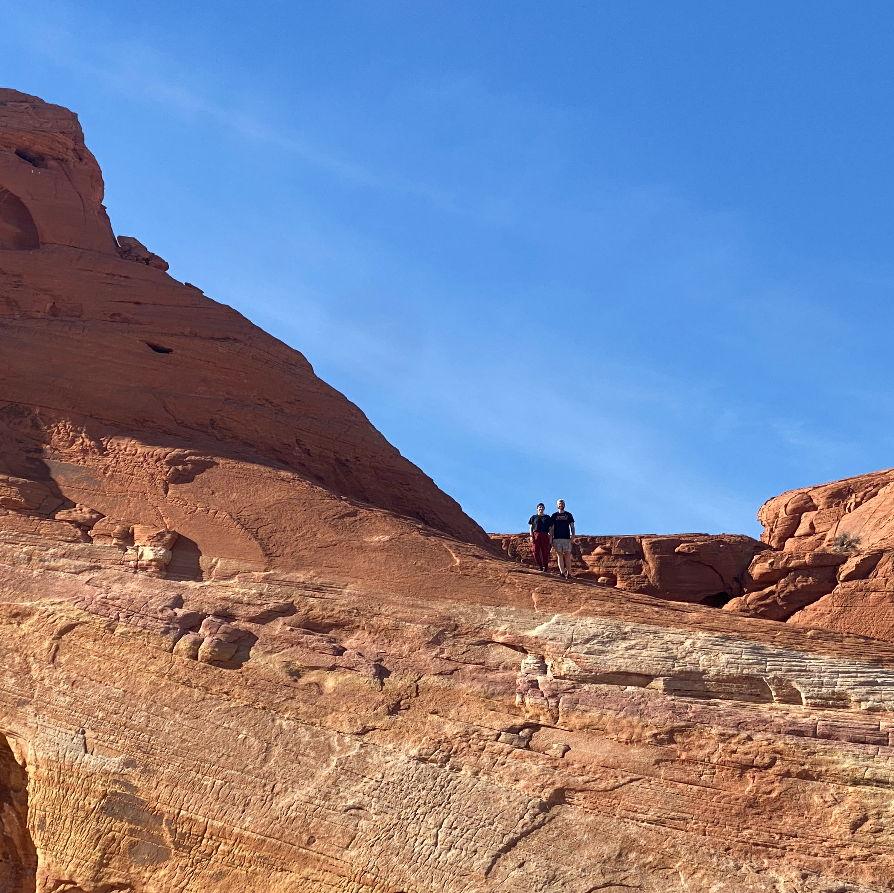 Climbing in Valley of Fire State Park