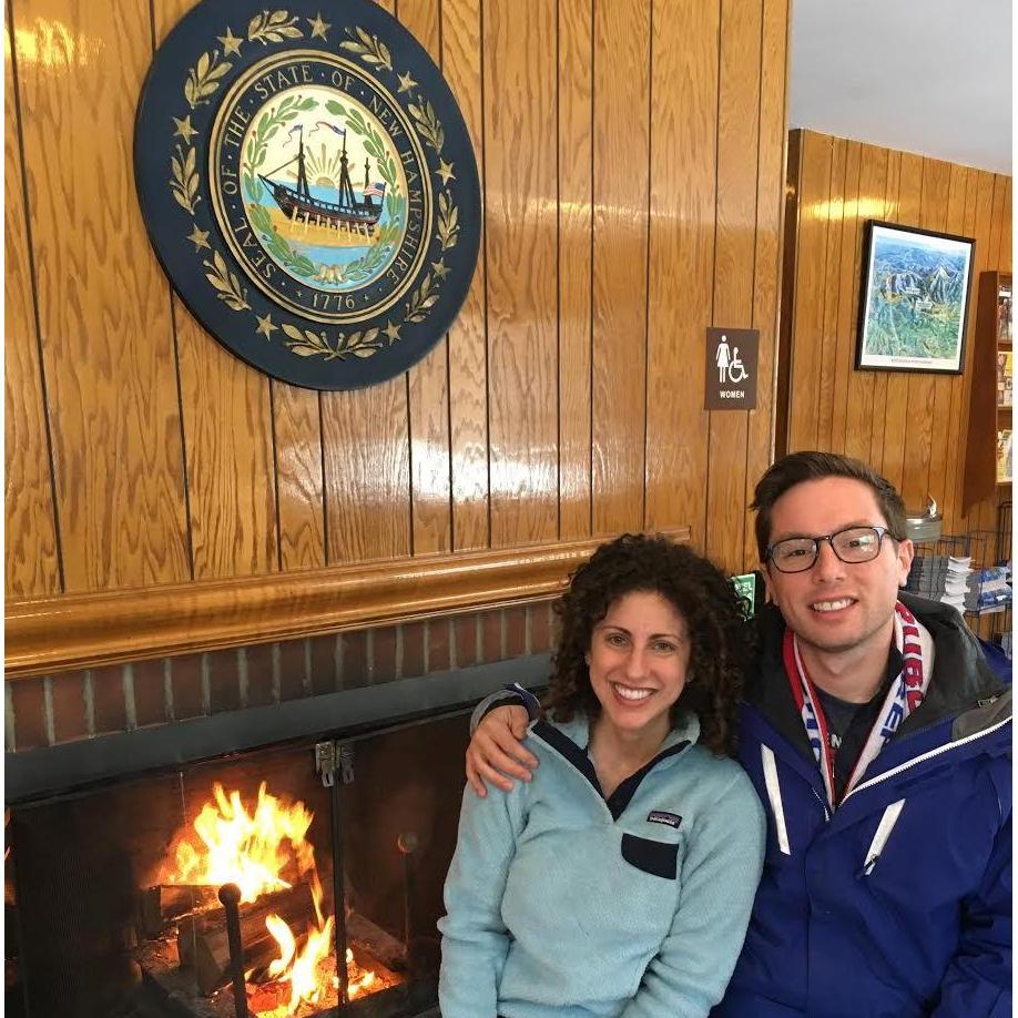 On our way home from New Hampshire - after a weekend of family & Andy teaching Shoshana how to Ski