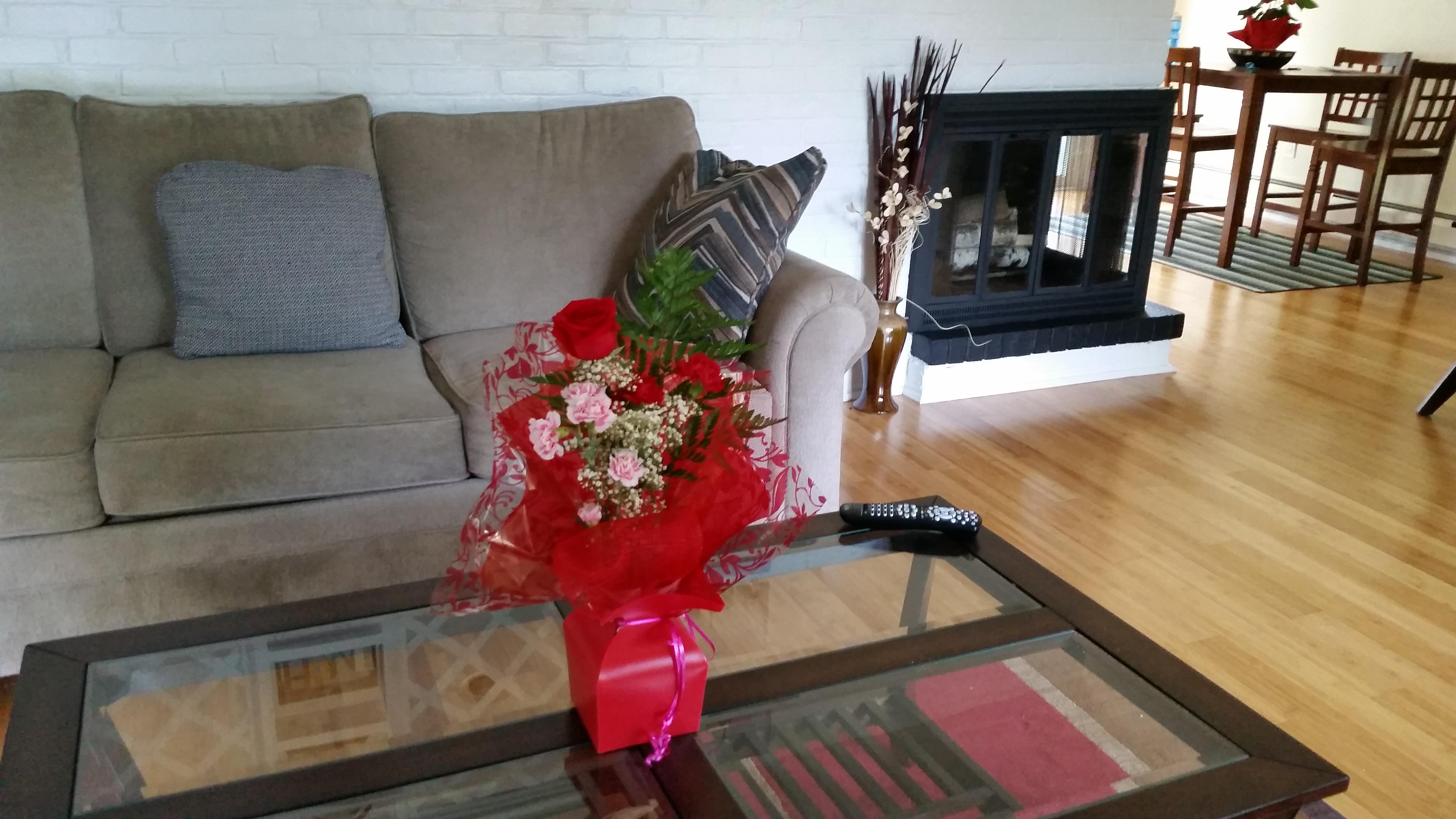 First flower he bought me