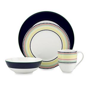 kate spade new york Hopscotch Drive™ 4-Piece Place Setting in Navy