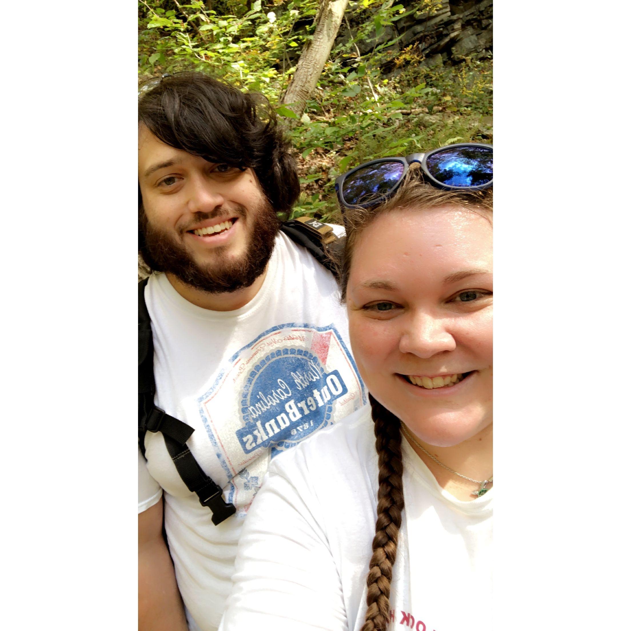 Our first hike together at Ohiopyle.