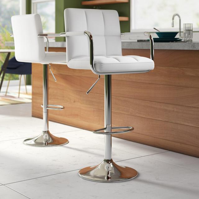 Leith Adjustable Height Swivel Bar Stool