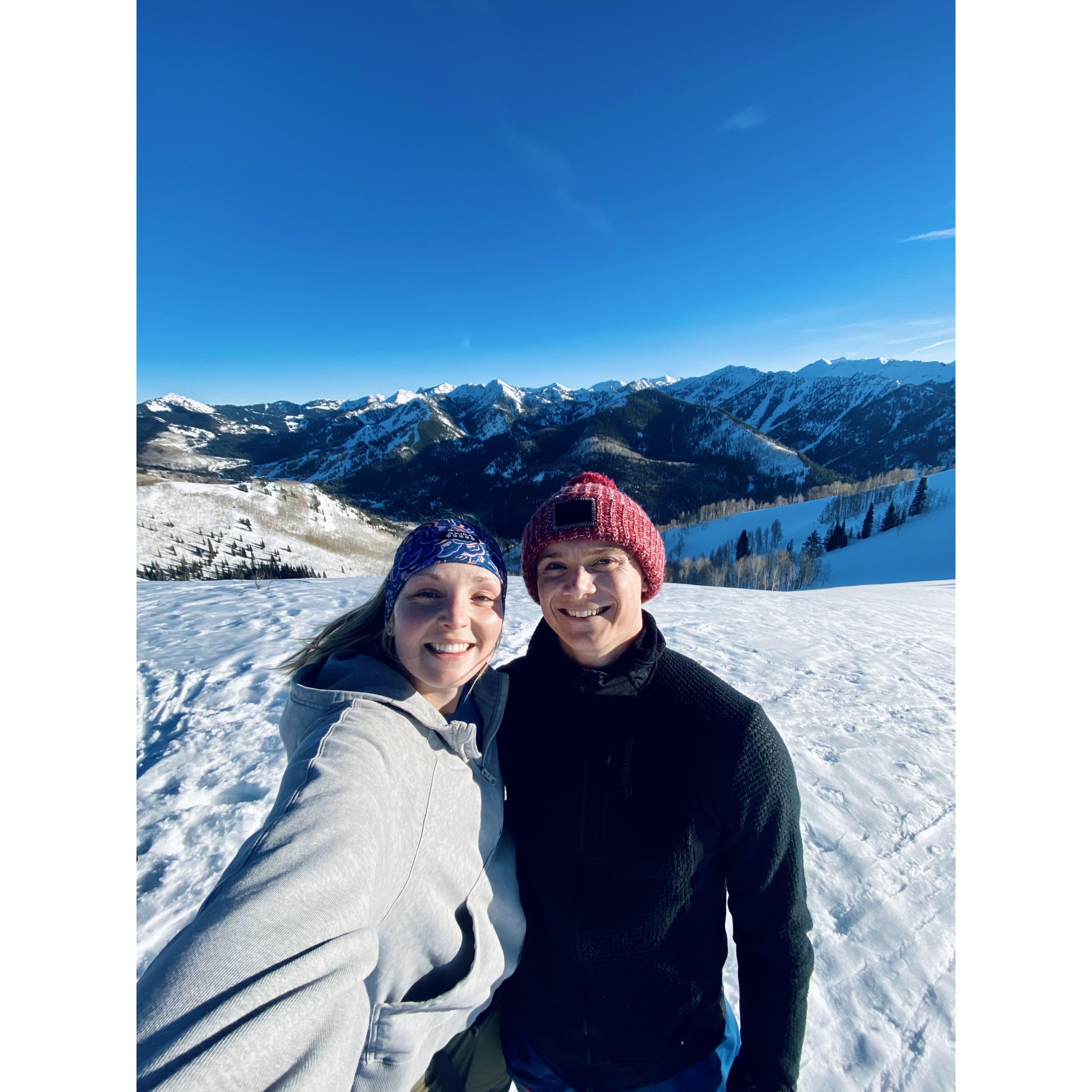 Apr 2024. Backcountry skiing in Utah.