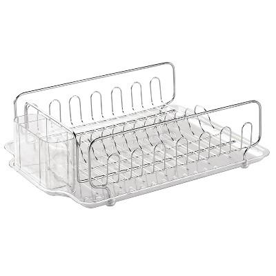 InterDesign Forma Lupe Stainless Steel Dish Drainer - Clear (Large)