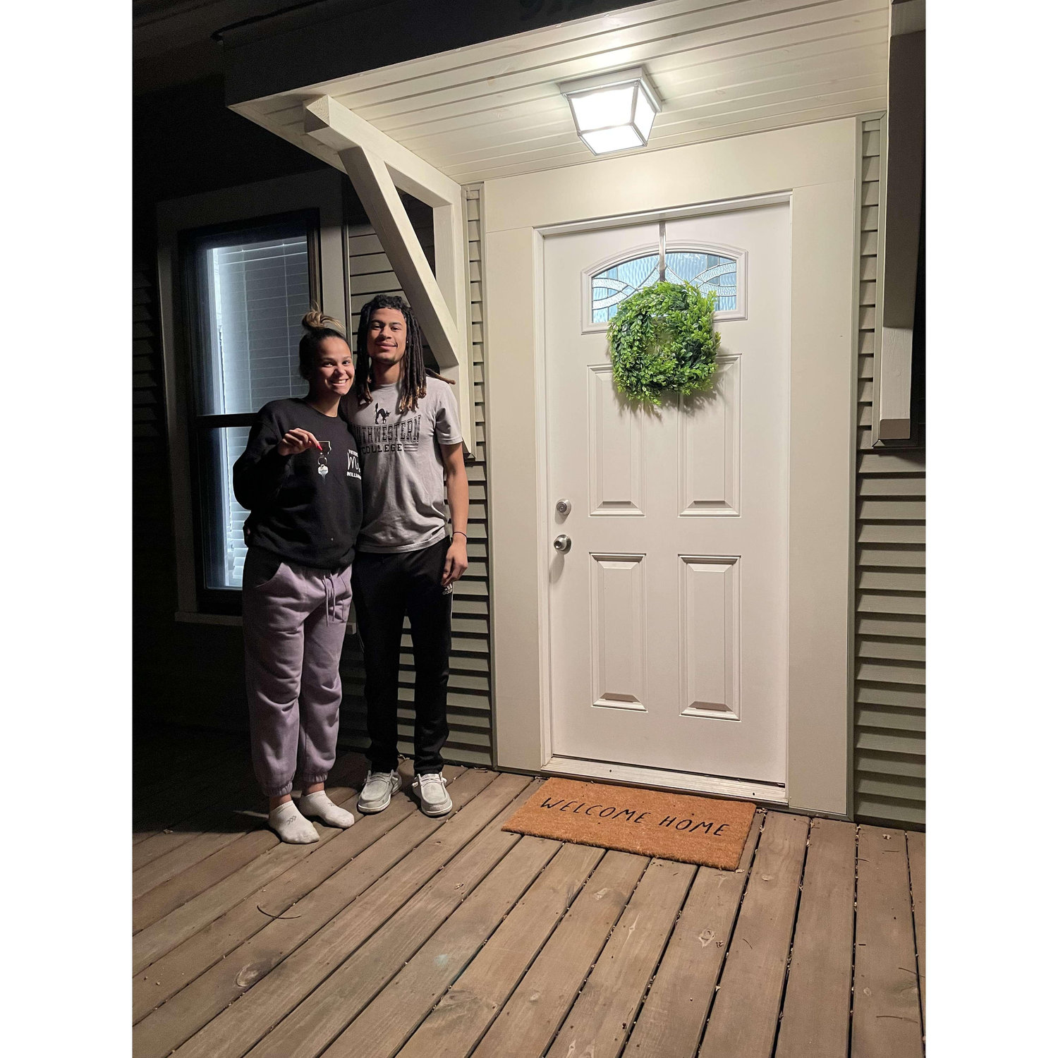 January 2022. Justice moved to kansas and we bought our first house!!
