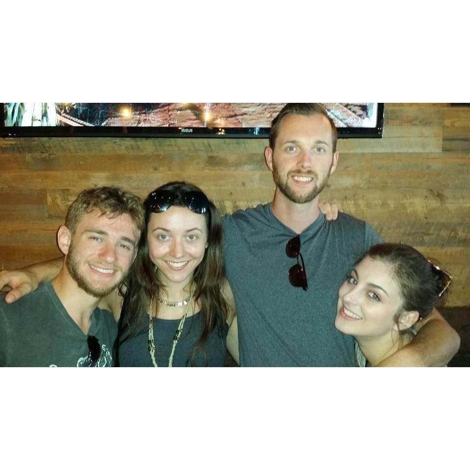 2017: Visiting Ari in Nashville! This is Marissa's life always being the shortest out of the siblings....