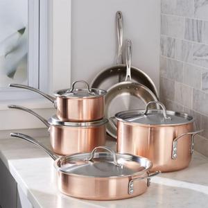 Calphalon Tri-Ply Copper 10-Piece Cookware Set