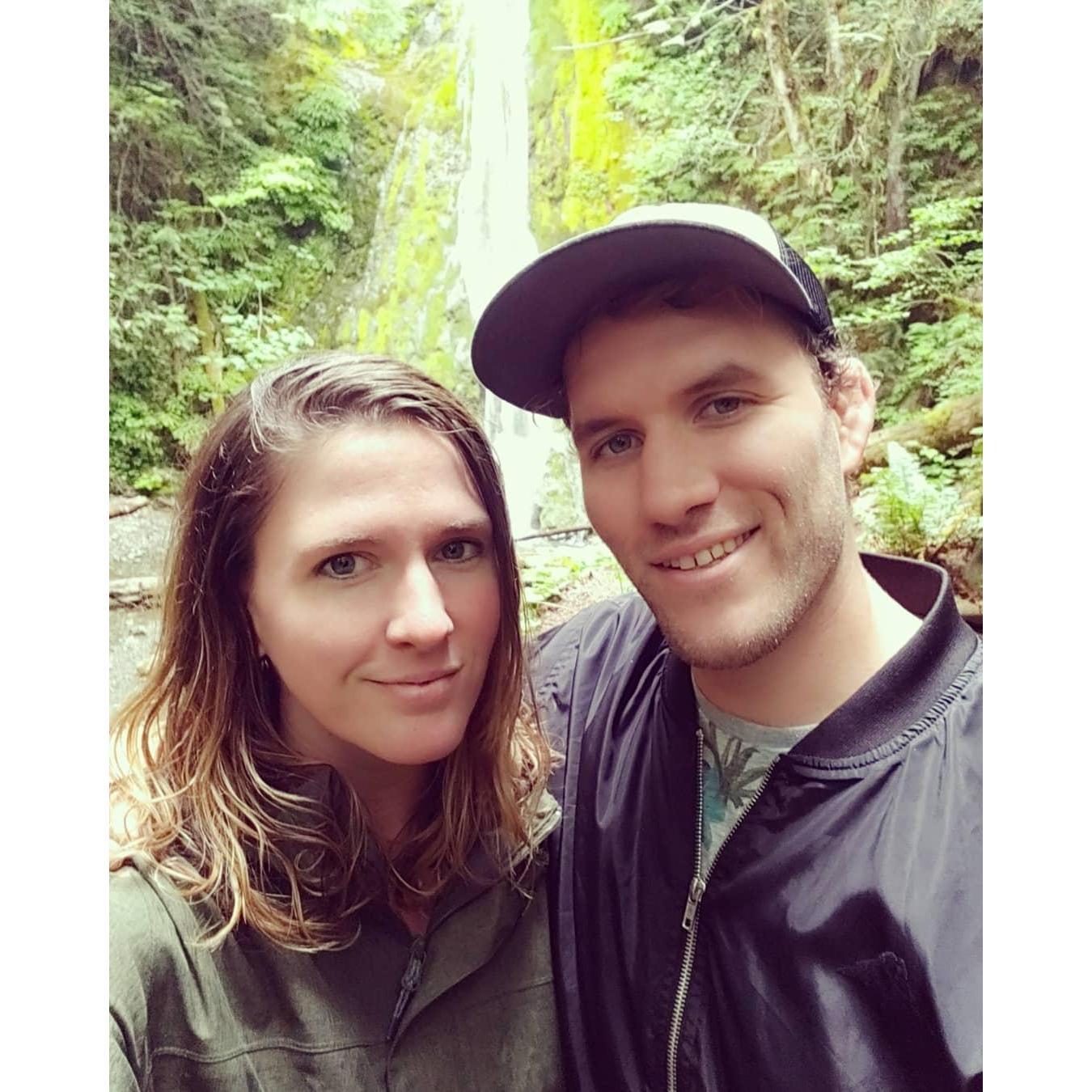 After getting caught in a huge rainstorm hiking up a mountain in Olympic National Park.