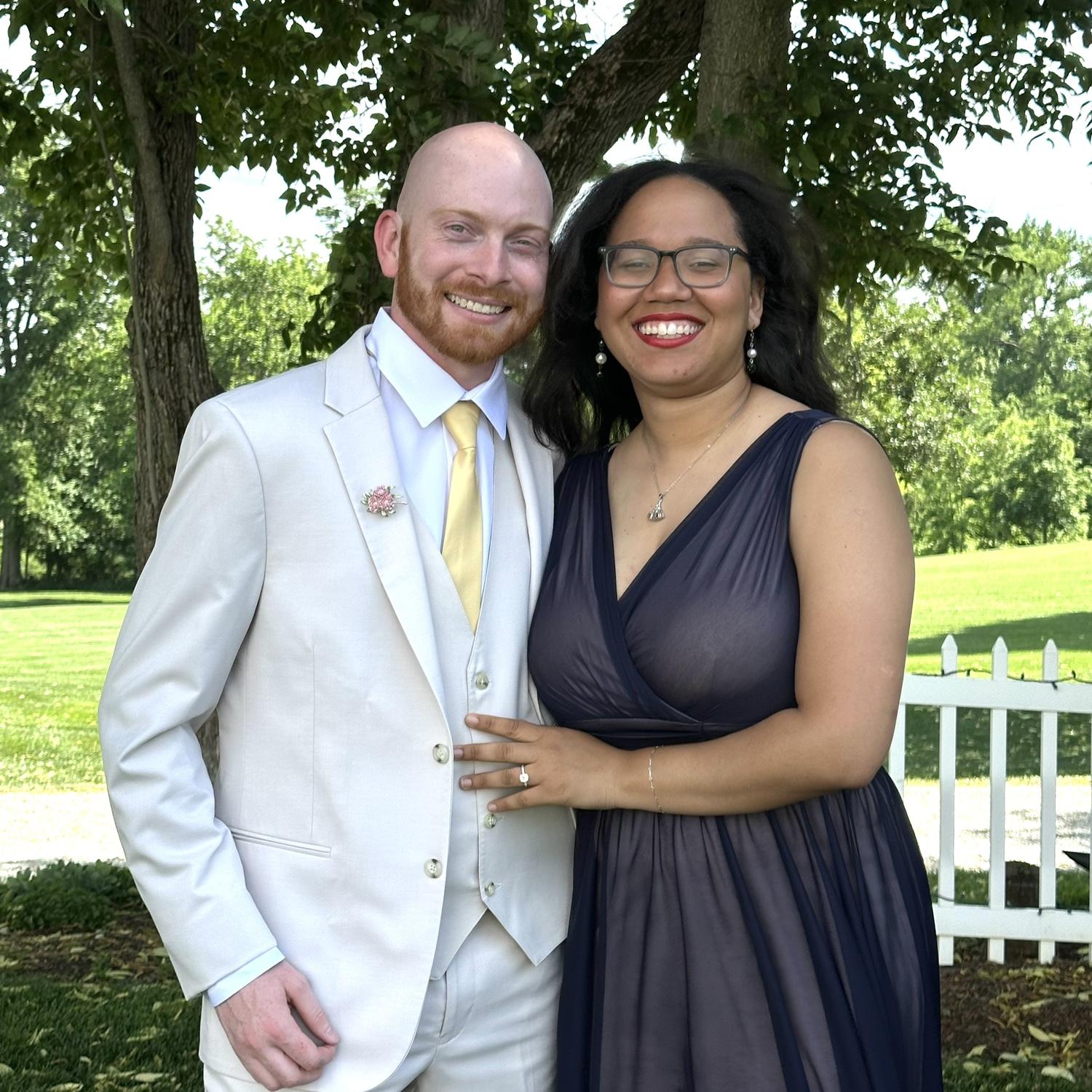 At Gabe's wedding (one of the groomsmen)