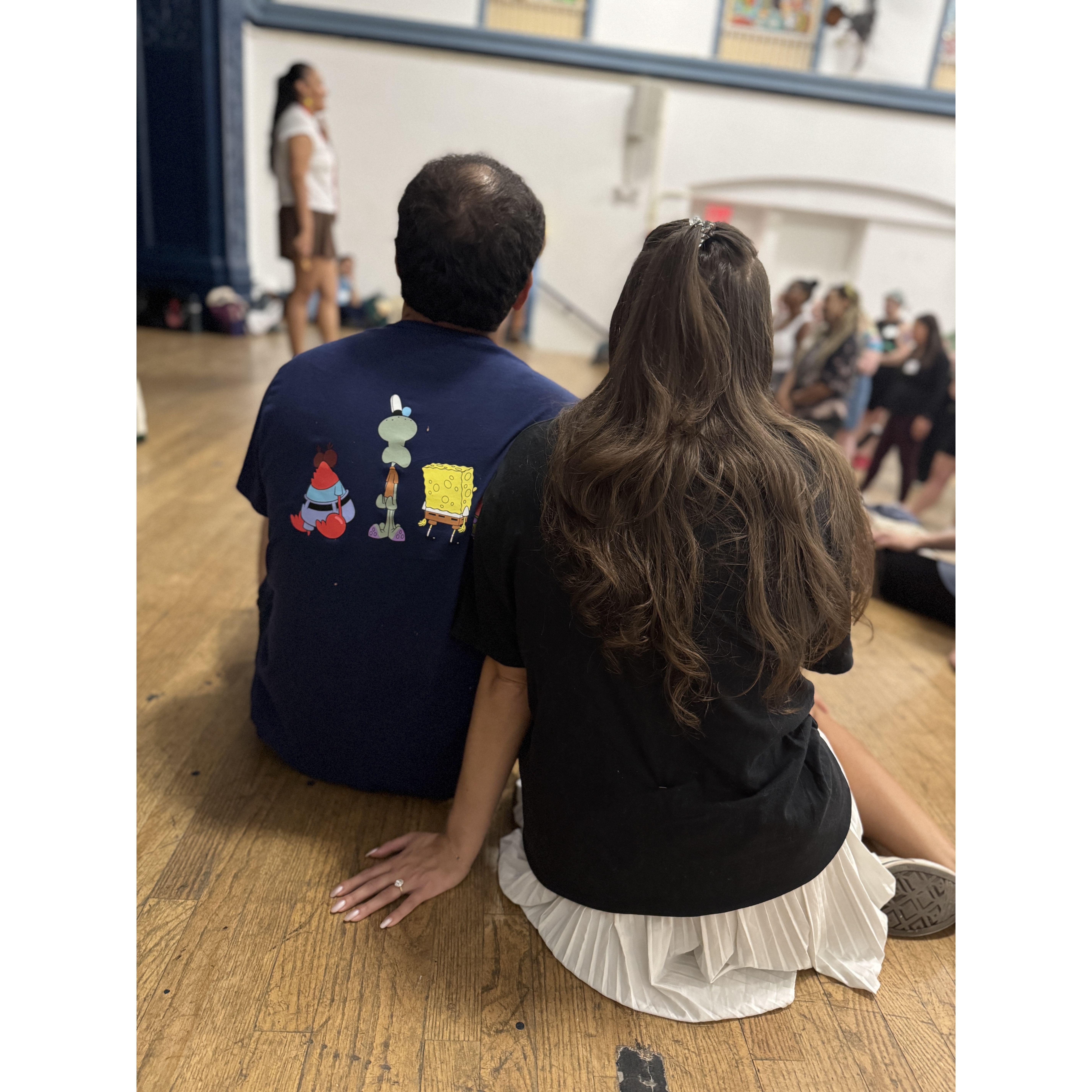 First show as fiances