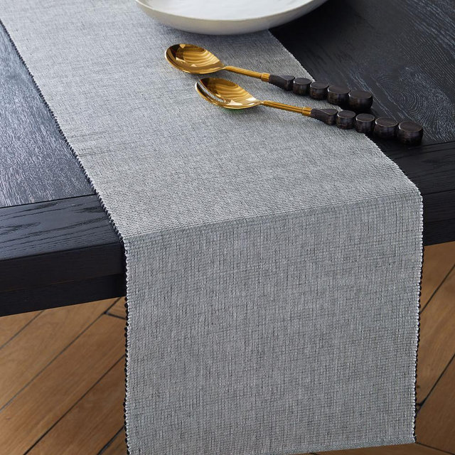 Riviera Cotton Runner, Black + White