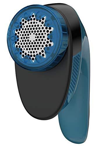Rowenta Portable Lint Remover Shaver with Adjustable Shave Height, Fabric Defuzzer, Travel-Sized, Blue