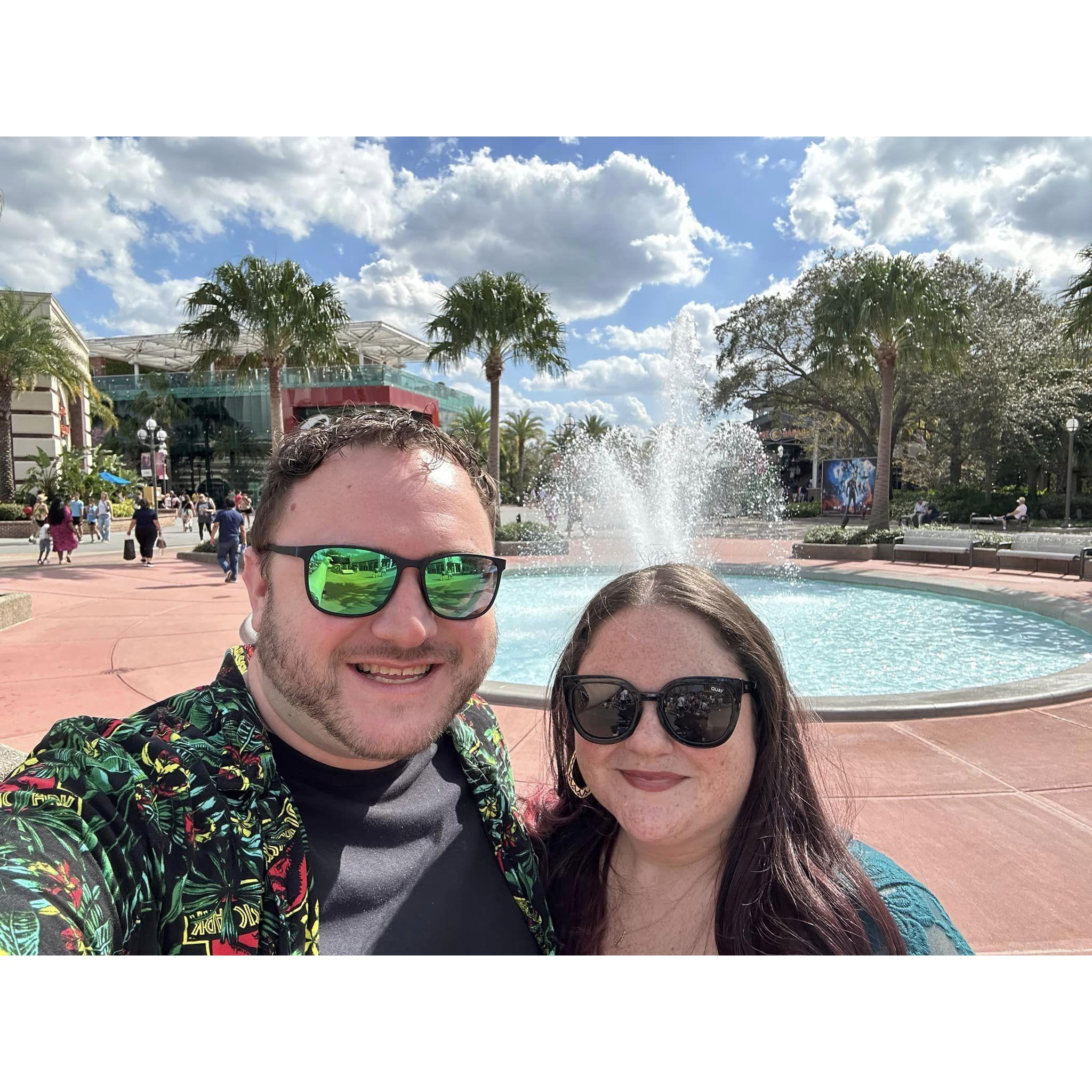 Celebrating our first dating anniversary at Disney Springs