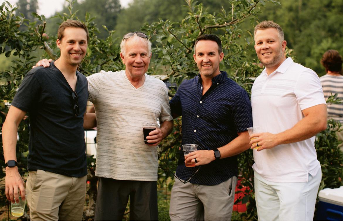 Trevor with Alyssa’s Uncle Joe and her cousins Jimmy & Devon