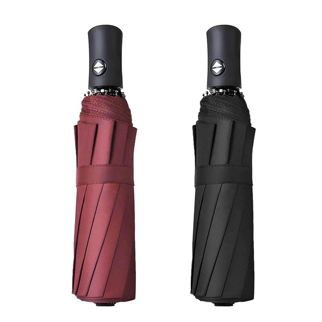 RONIARE 2 Packs Travel Umbrellas for rain Windproof Compact Umbrella Folding Small Strong and Portable Automatic Open and Close - Men and Women