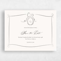 Beige Wedding Save the Date - Lucille Photo