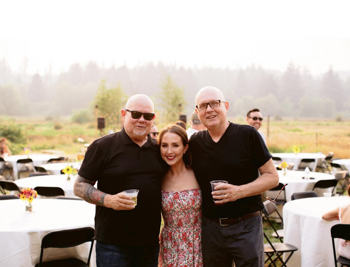 Alyssa’s Uncle Tom (her dad’s brother), Alyssa and her dad Mike at Natalie’s rehearsal dinner
