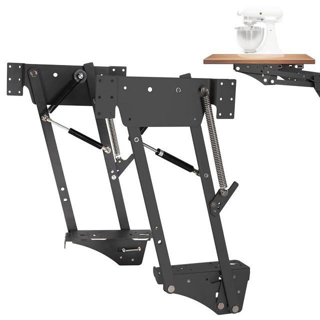 Appliances & Mixer Lift for Cabinet, Mixer Lift With Locking Mechanism, Bearing Capacity up to 60 Lbs, Mixer Shelf Lift with Soft Closing Function for Small Kitchen Appliances，Such as Mixer