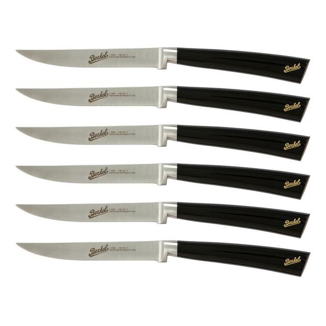 Berkel Elegance 6-Piece Steak Knife Set, Black