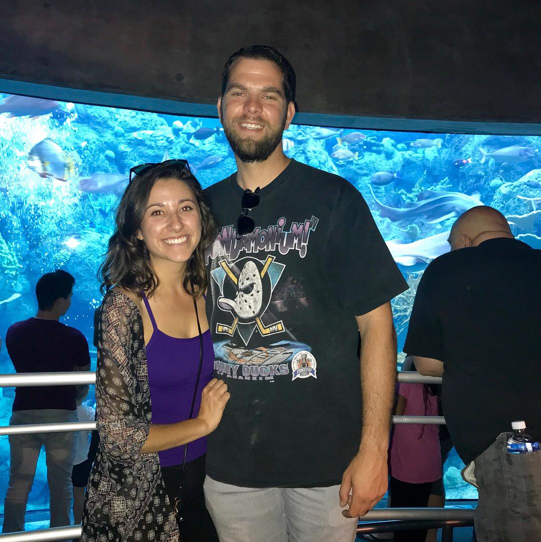 Sam’s 26th birthday at the Aquarium of the Pacific 🐙