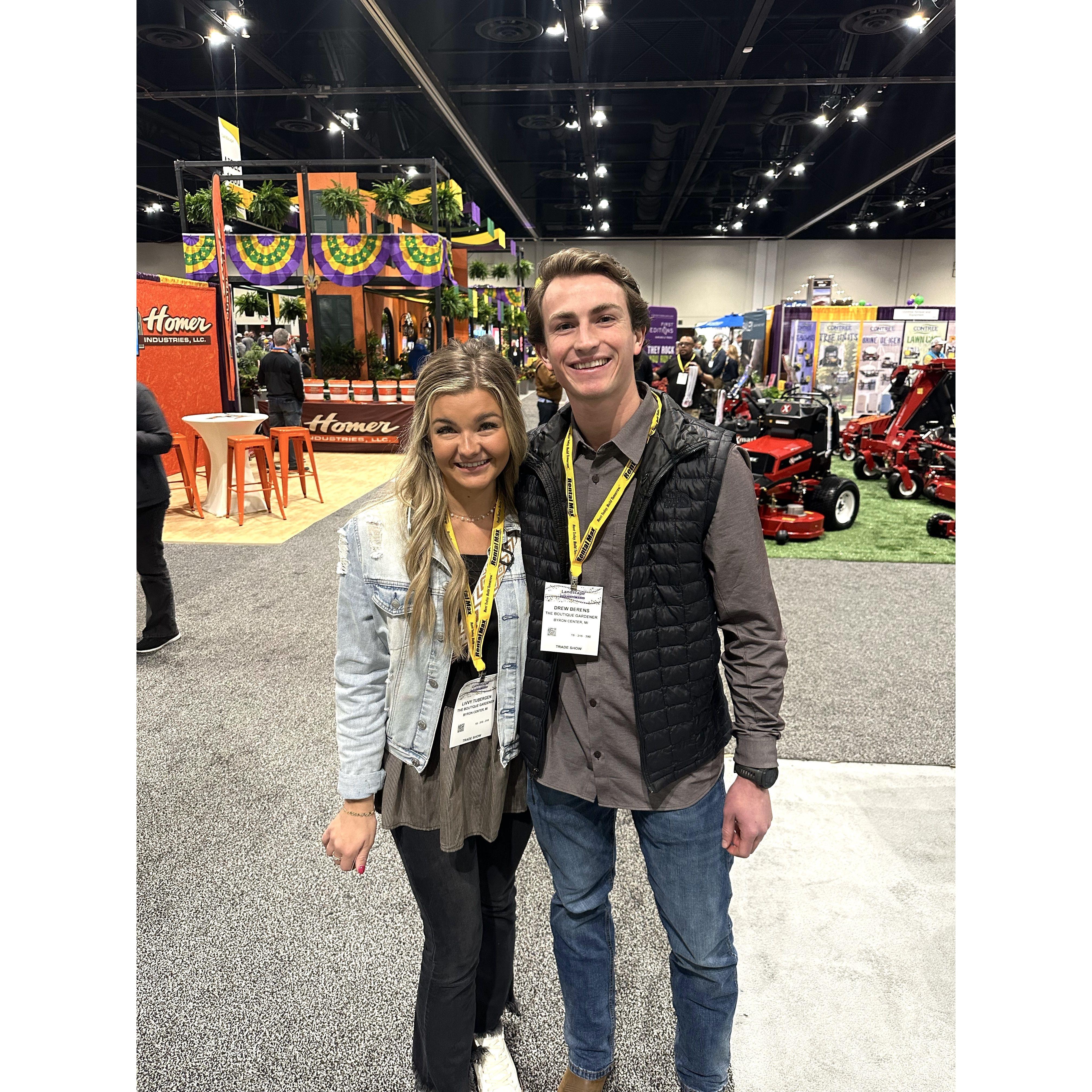 Drew took Livvy to a landscape show in Chicago.