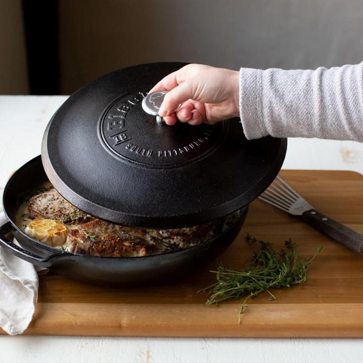 Lodge Blacklock Triple Seasoned 12 Cast Iron Lid