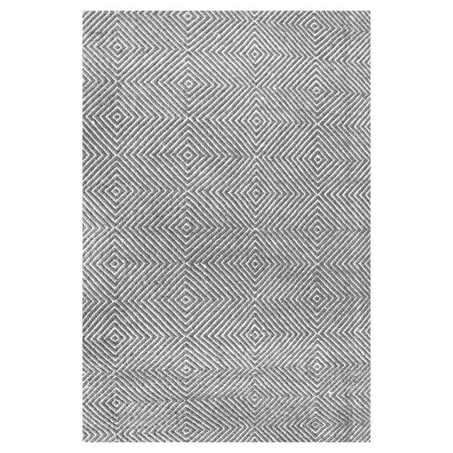 Sterling Gray Solid Tufted Area Rug - (5'x8')- nuLOOM