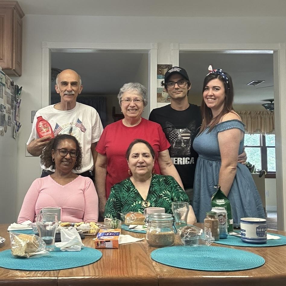 Steve's parents & Aunt for 4th July grilling!