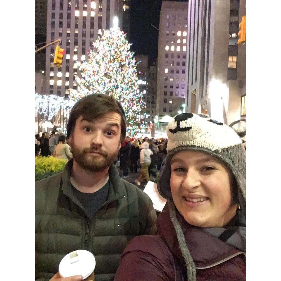 Rockerfeller Center, NYC, Christmas 2017.