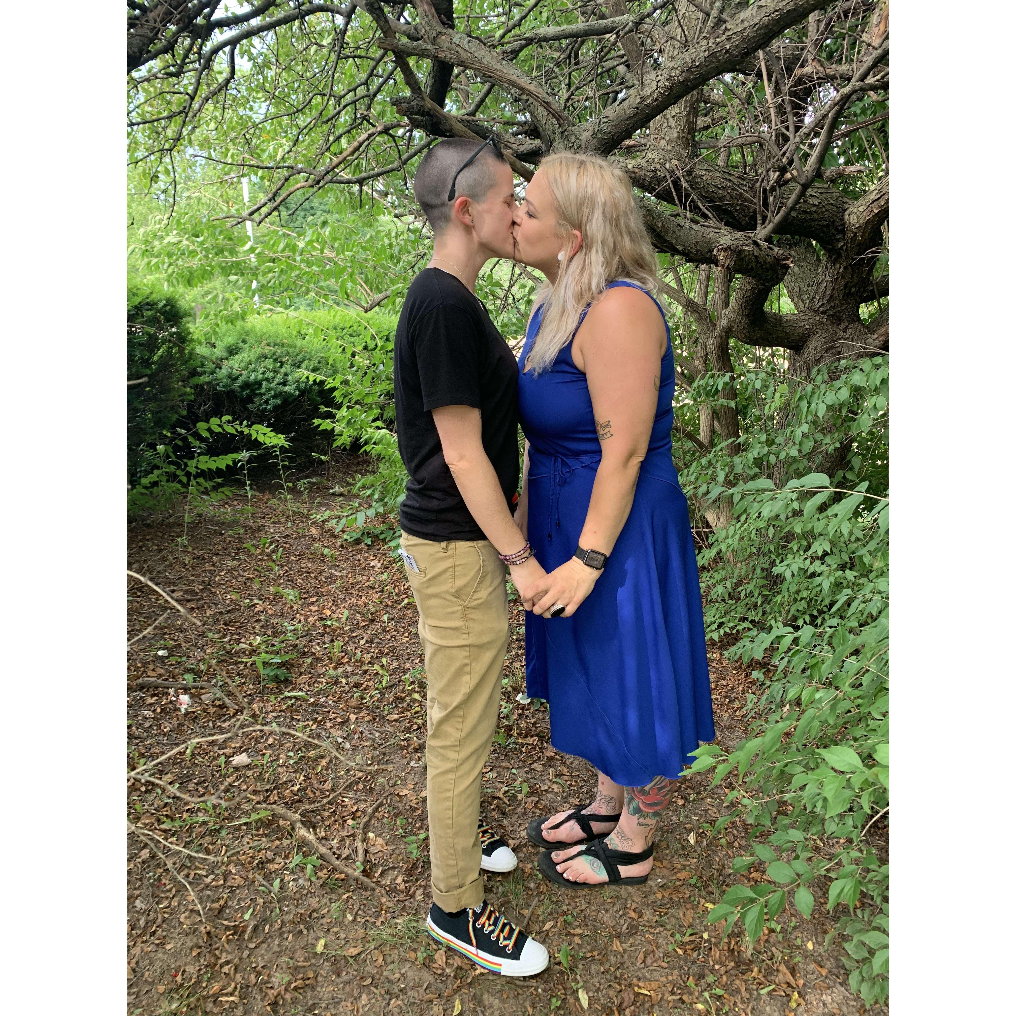 We moved in together after dating for only 3 weeks. CRAZY! WE KNOW! But it was the crazy that each of us needed.