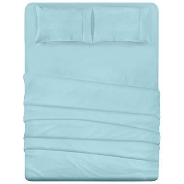 Utopia Bedding 4-Piece King Bed Sheets Set (Spa Blue)