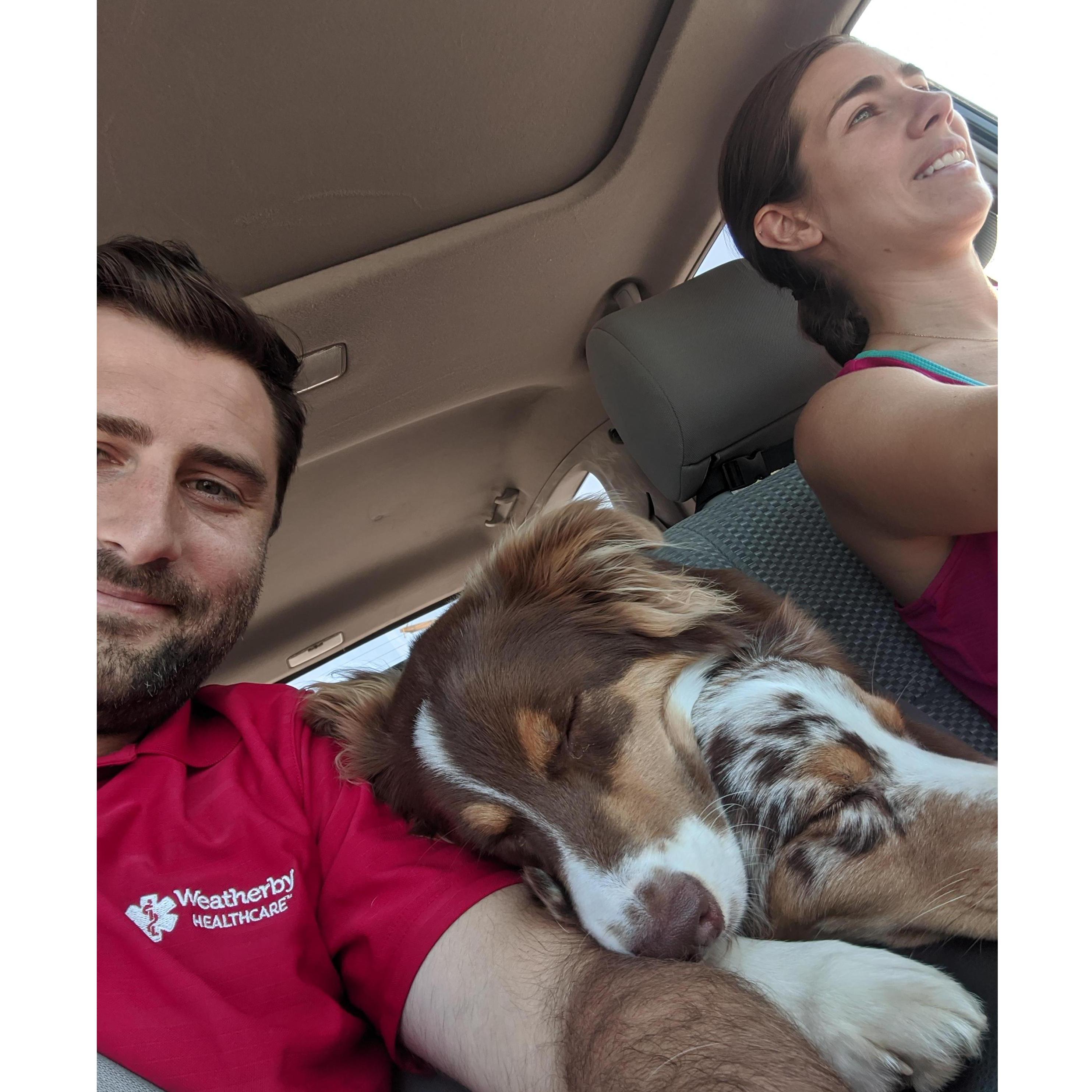 On our way to WB last summer on July 4th.
Little did I know, the ring was on top of the car!! (secured in the cartop carrier, don't worry)