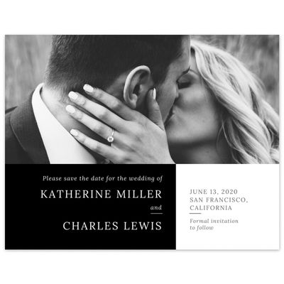 Grey Wedding Digital Save the Date - Stevens Landscape