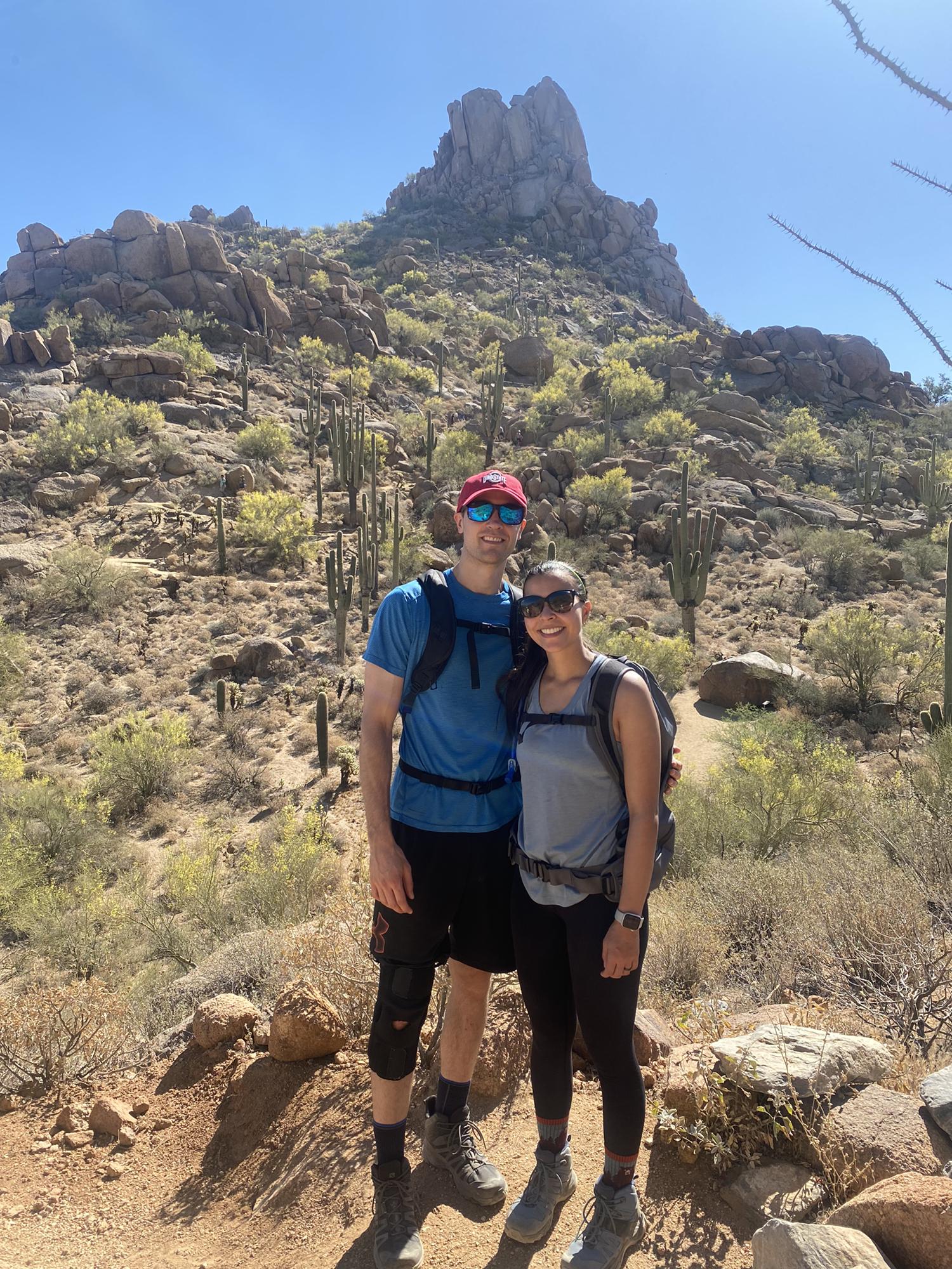 Totally don’t wear the same shirts hiking…