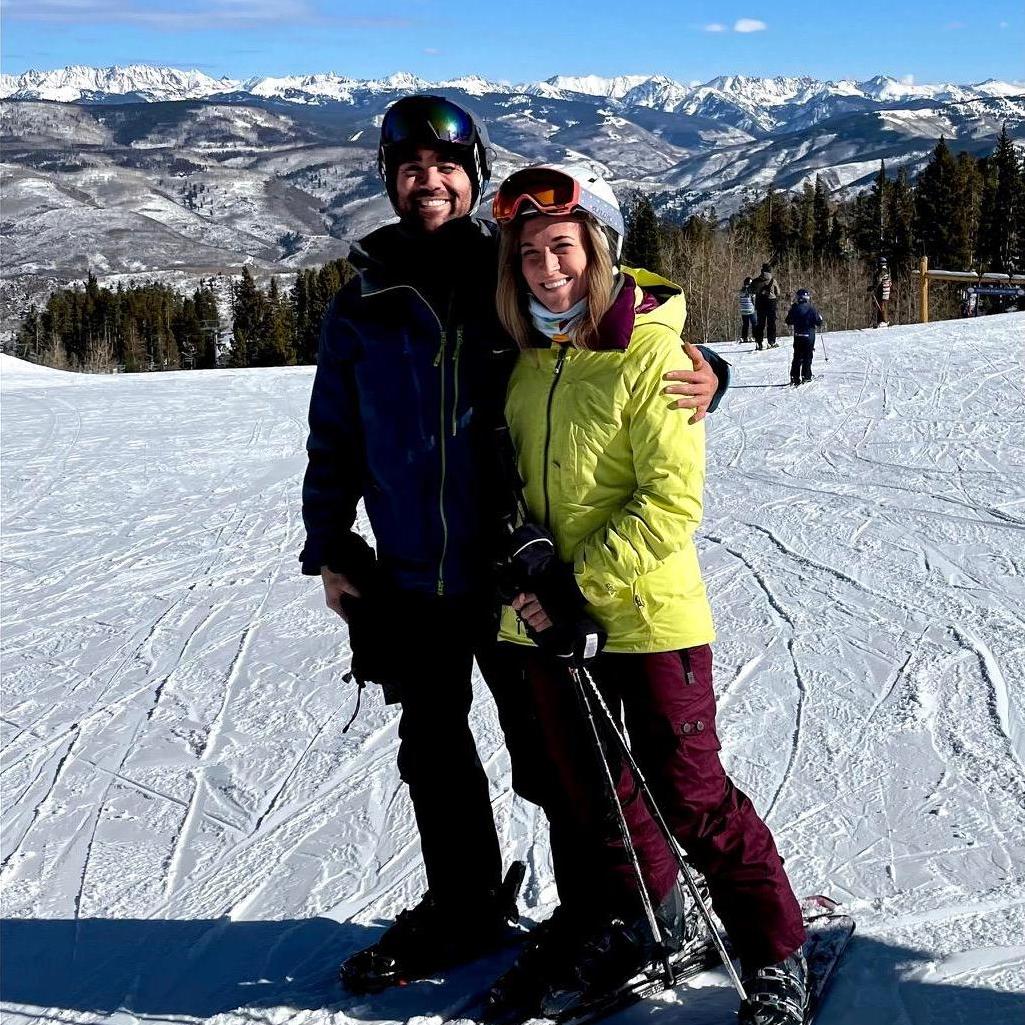 Hitting the slopes in Beaver Creek, Colorado.