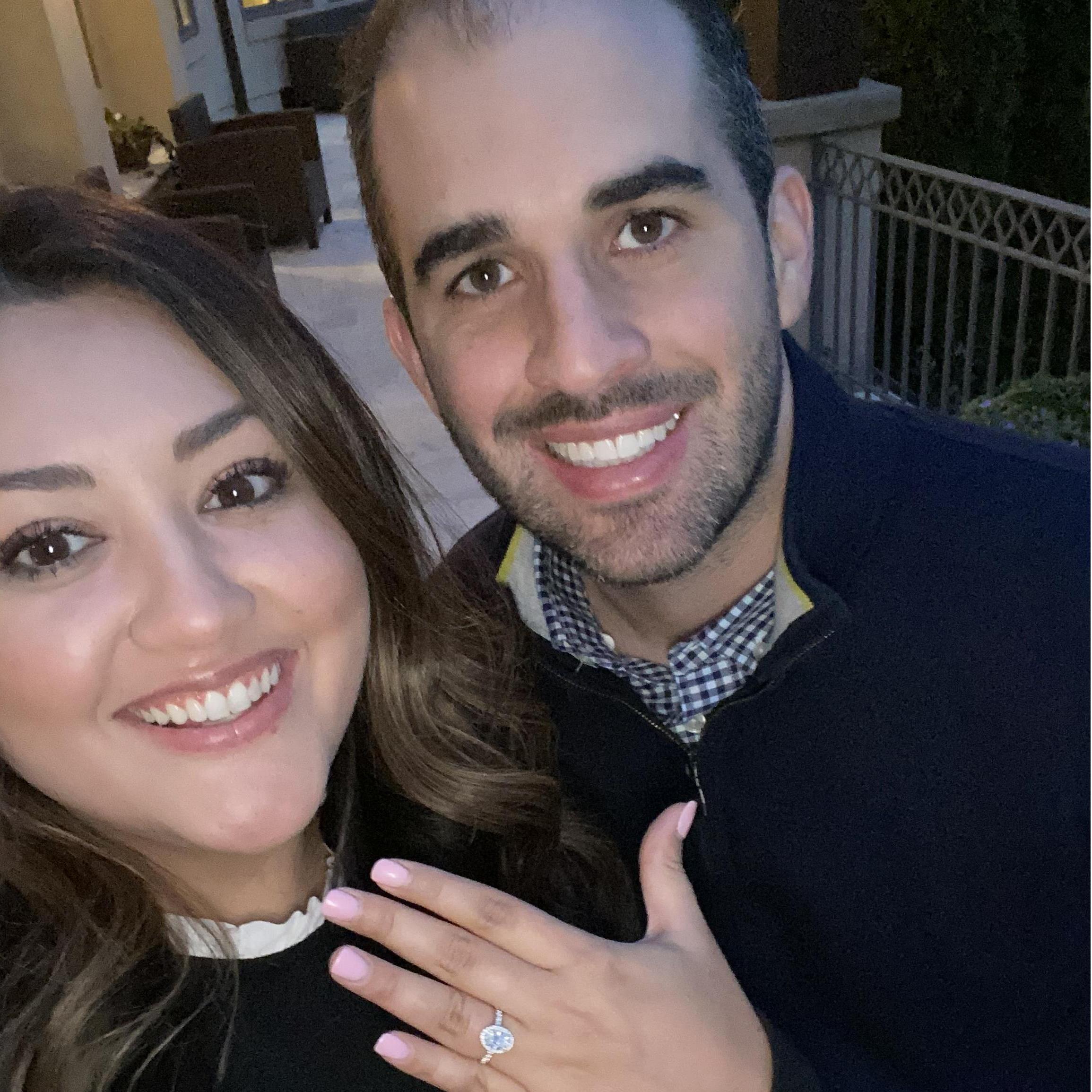 The night we got engaged :) March 14, 2020