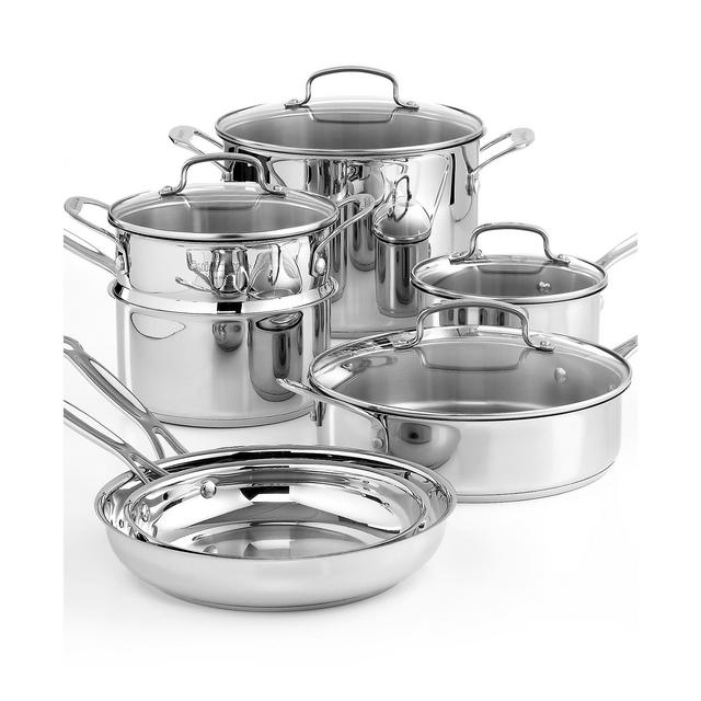 Cuisinart Chef's Classic Stainless Steel 11 Piece Cookware Set