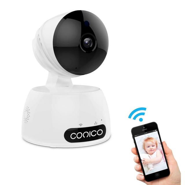 Conico Security Camera WiFi Pet Camera Wireless Indoor Pan/Tilt/Zoom Home Camera Baby Monitor IP Camera with Motion Detection Two-Way Audio, Night Vision