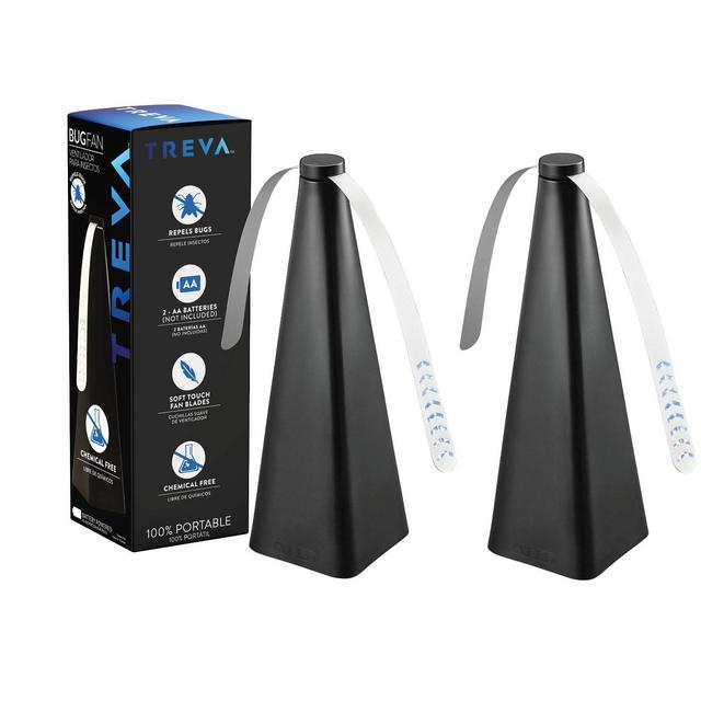Treva Non-Toxic Bug Repellent Battery Powered Fan - 2pk