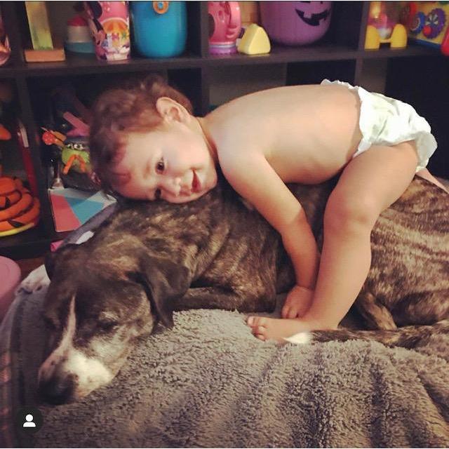 Just hanging with one of my best buds- Luna Bear