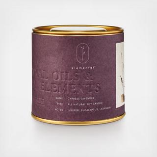 Cypress Lavender Natural Tin Candle