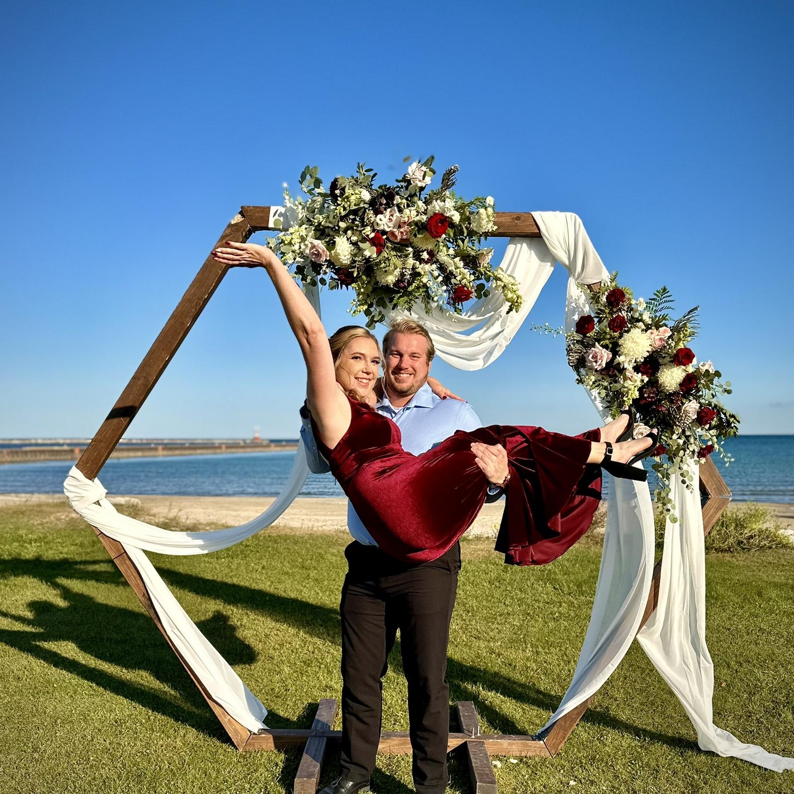 Cheers to my forever wedding date