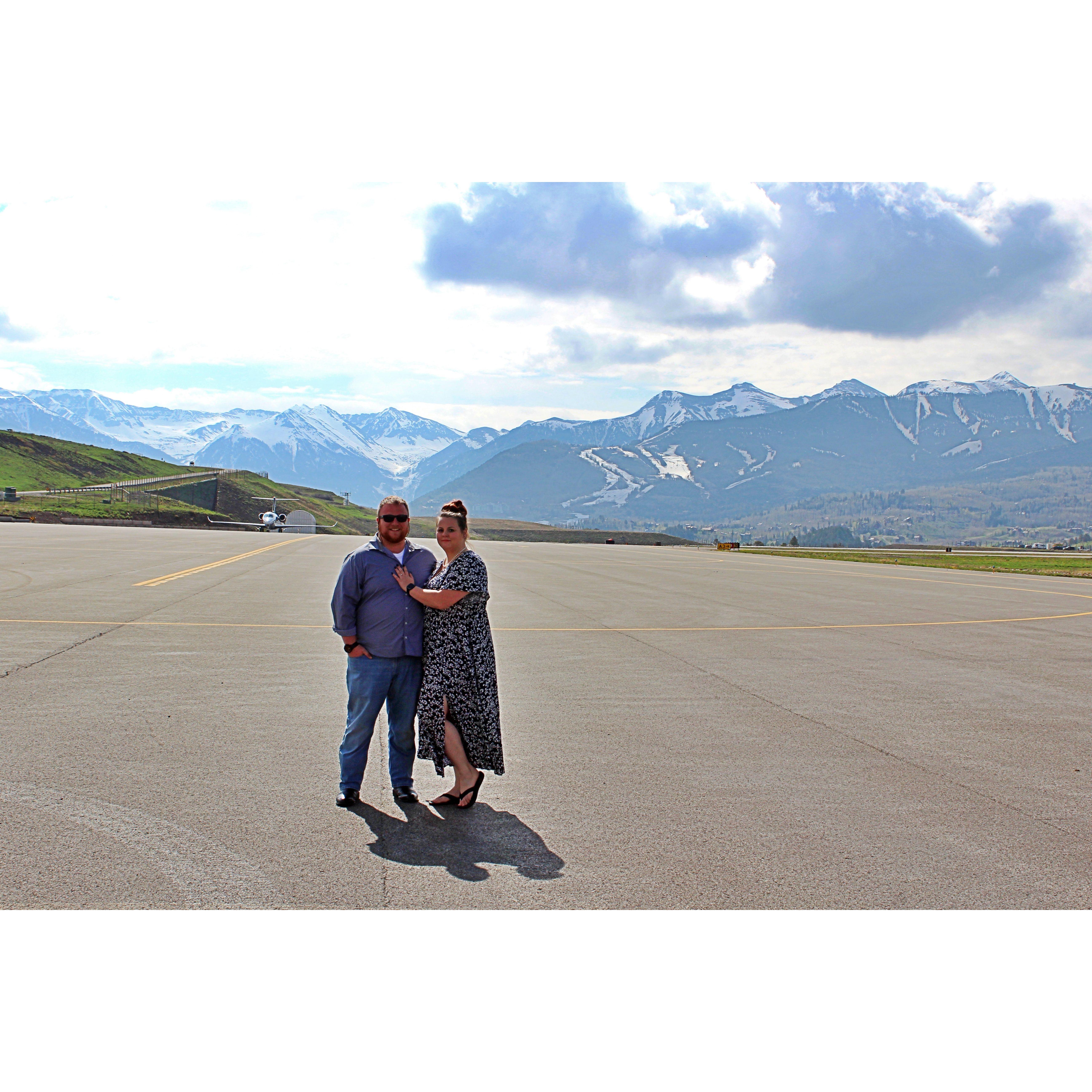 The day we got married in Telluride, CO
