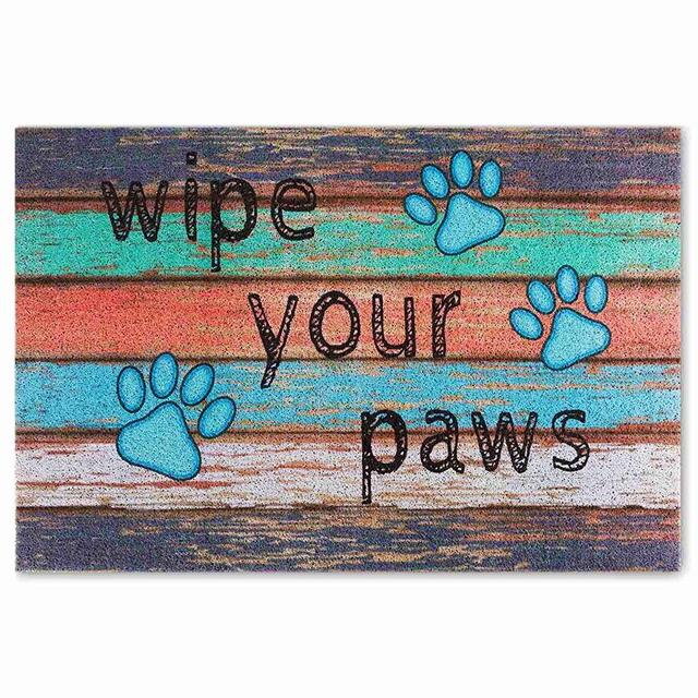 Darkyazi 23.6" x 35.4" Colorful Doormats Entrance Front Door Rug Funny Outdoors/Indoor/Bathroom/Kitchen/Bedroom/Entryway Floor Mats，Non-Slip Rubber (Dog Claw Floor)